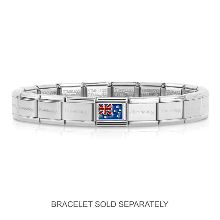 NOMINATION Classic Silver Australia Flag Charm - Charms - Nomination - Bumbletree