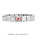 NOMINATION Classic Silver Canada Flag Charm - Charms - Nomination - Bumbletree