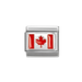 NOMINATION Classic Silver Canada Flag Charm - Charms - Nomination - Bumbletree