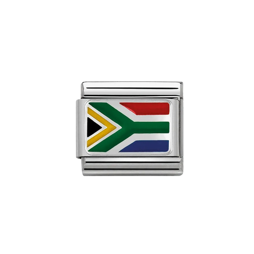 NOMINATION Classic Silver South Africa Flag Charm - Charms - Nomination - Bumbletree