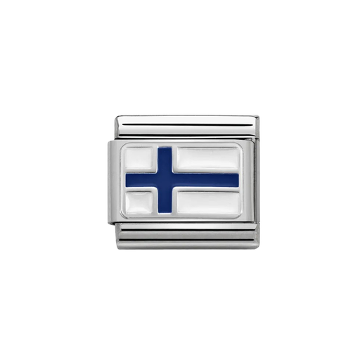 NOMINATION Classic Silver Finland Flag Charm - Charms - Nomination - Bumbletree