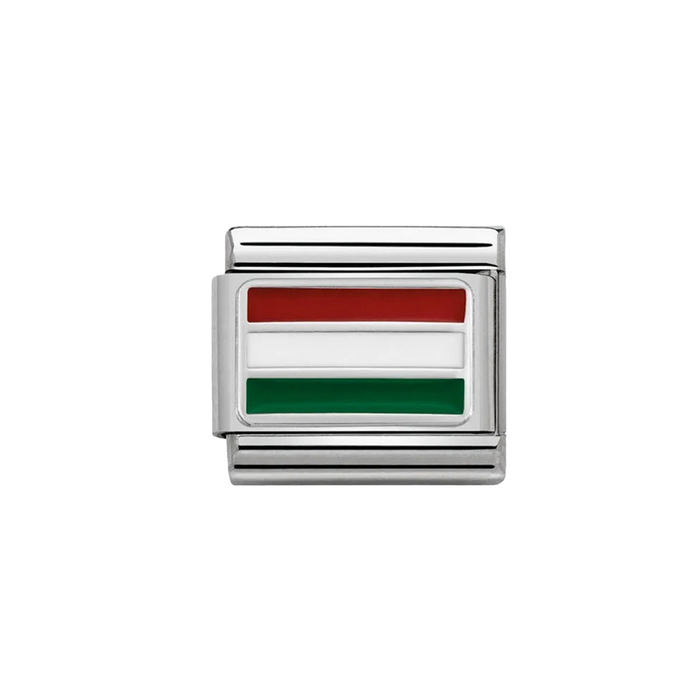 NOMINATION Classic Silver Hungary Flag Charm