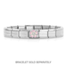 NOMINATION Classic Silver Pink Faded CZ Flower Charm - Charms - Nomination - Bumbletree
