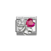 NOMINATION Classic Silver & Red CZ Four-Leaf Clover Charm - Charms - Nomination - Bumbletree