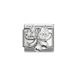 NOMINATION Classic Silver & White CZ Four-Leaf Clover Charm - Charms - Nomination - Bumbletree
