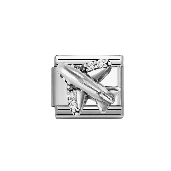 NOMINATION Classic Silver Airplane Charm - Charms - Nomination - Bumbletree