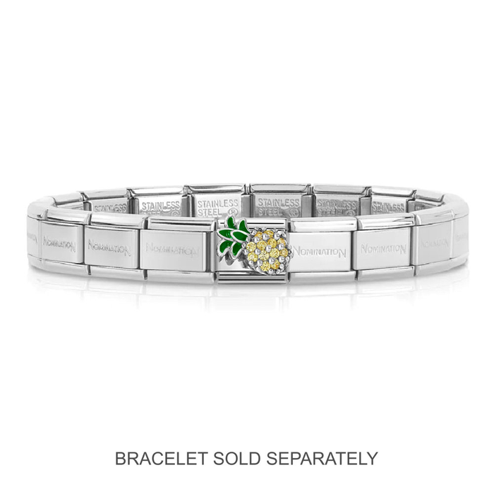 NOMINATION Classic Silver Pineapple CZ Charm