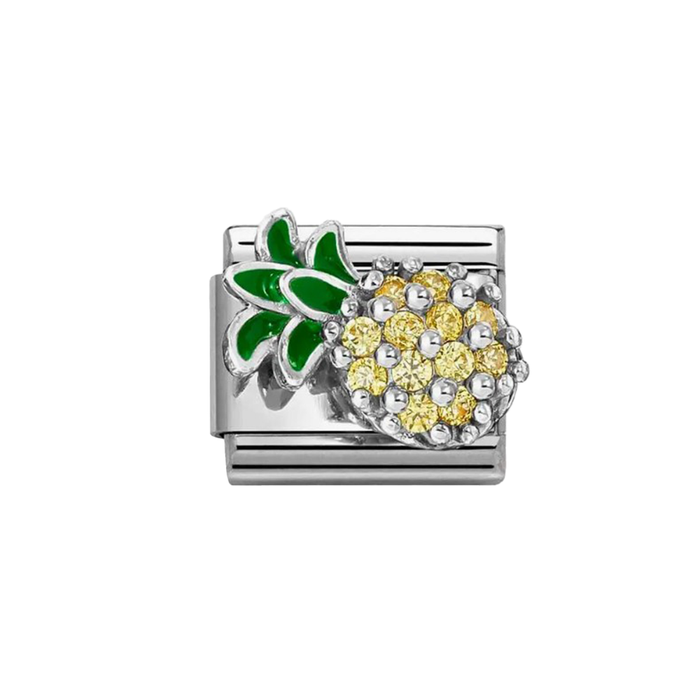 NOMINATION Classic Silver Pineapple CZ Charm