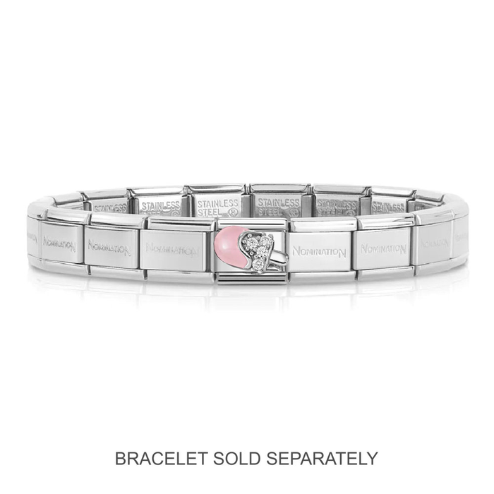 NOMINATION Classic Silver Pink Ice Cream CZ Charm - Charms - Nomination - Bumbletree