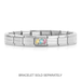 NOMINATION Classic Silver & Multicoloured CZ Trilogy Charm - Charms - Nomination - Bumbletree