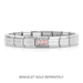 NOMINATION Classic Silver & Pink CZ Trilogy Charm - Charms - Nomination - Bumbletree