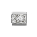 NOMINATION Classic Silver & White CZ Drop Charm - Charms - Nomination - Bumbletree