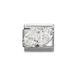 NOMINATION Classic Silver & White CZ Double Drop Charm - Charms - Nomination - Bumbletree
