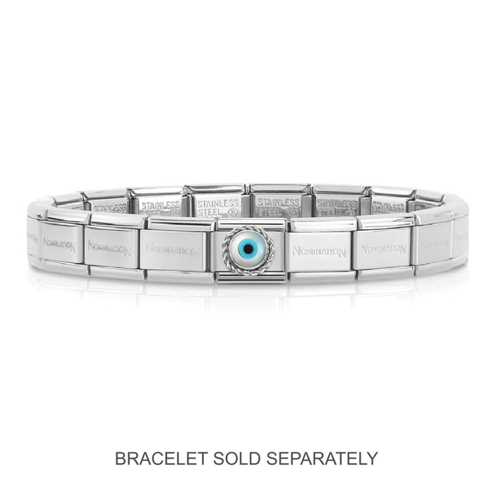 NOMINATION Classic Silver Greek Eye Charm - Charms - Nomination - Bumbletree