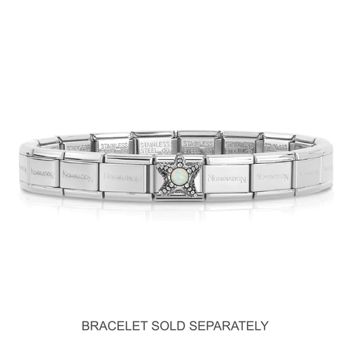 NOMINATION Classic Silver White Opal Starfish Charm - Charms - Nomination - Bumbletree