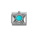 NOMINATION Classic Silver Turquoise Starfish Charm - Charms - Nomination - Bumbletree