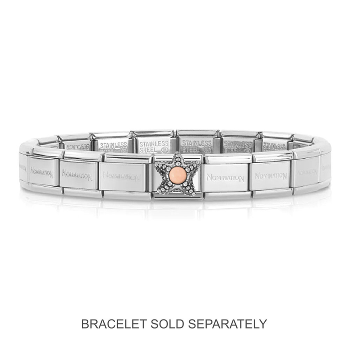 NOMINATION Classic Silver Pink Coral Starfish Charm - Charms - Nomination - Bumbletree