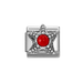 NOMINATION Classic Silver Red Coral Starfish Charm - Charms - Nomination - Bumbletree