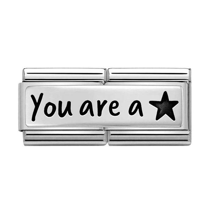 NOMINATION Classic Silver You Are A Star Double Charm - Charms - Nomination - Bumbletree
