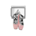 NOMINATION Classic Silver Pink Ballet Shoes Pendant Charm - Charms - Nomination - Bumbletree