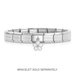 NOMINATION Classic Silver White Flower Pendant Charm - Charms - Nomination - Bumbletree