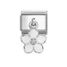NOMINATION Classic Silver White Flower Pendant Charm - Charms - Nomination - Bumbletree