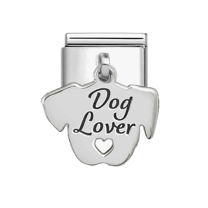 NOMINATION Classic Silver Dog Lover Pendant Charm - Charms - Nomination - Bumbletree