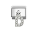 NOMINATION Classic Silver CZ Letter D Pendant Charm - Charms - Nomination - Bumbletree
