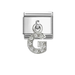 NOMINATION Classic Silver CZ Letter G Pendant Charm - Charms - Nomination - Bumbletree