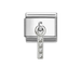 NOMINATION Classic Silver CZ Letter I Pendant Charm - Charms - Nomination - Bumbletree