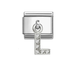 NOMINATION Classic Silver CZ Letter L Pendant Charm - Charms - Nomination - Bumbletree