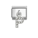 NOMINATION Classic Silver CZ Letter P Pendant Charm - Charms - Nomination - Bumbletree