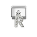 NOMINATION Classic Silver CZ Letter R Pendant Charm - Charms - Nomination - Bumbletree