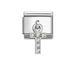 NOMINATION Classic Silver CZ Letter T Pendant Charm - Charms - Nomination - Bumbletree