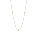 Ti Sento 'Triple CZ' Sterling Silver & Gold Plated Necklace 34035ZY - Jewellery - Ti Sento - Bumbletree