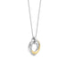Ti Sento 'Twisted Circle' Sterling Silver & Gold Plated Necklace 34055ZY - Jewellery - Ti Sento - Bumbletree