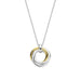 Ti Sento 'Twisted Circle' Sterling Silver & Gold Plated Necklace 34055ZY - Jewellery - Ti Sento - Bumbletree
