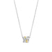 Ti Sento 'Interconnecting Rings' Sterling Silver & Gold Plated Necklace 34059ZY - Jewellery - Ti Sento - Bumbletree