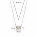 Ti Sento 'Interconnecting Rings' Sterling Silver & Gold Plated Necklace 34059ZY - Jewellery - Ti Sento - Bumbletree