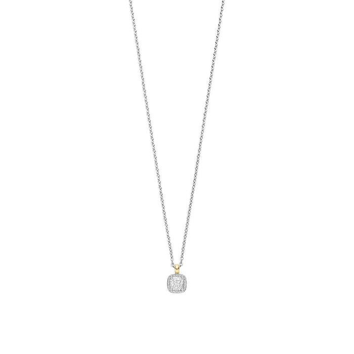 Ti Sento 'Solitaire' Sterling Silver & Gold Plated Necklace 34103ZY - Jewellery - Ti Sento - Bumbletree