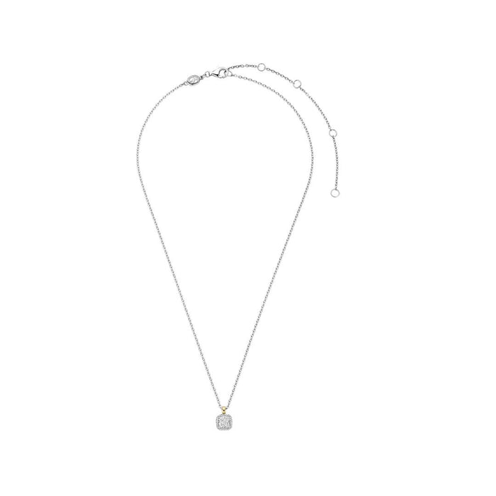 Ti Sento 'Solitaire' Sterling Silver & Gold Plated Necklace 34103ZY - Jewellery - Ti Sento - Bumbletree