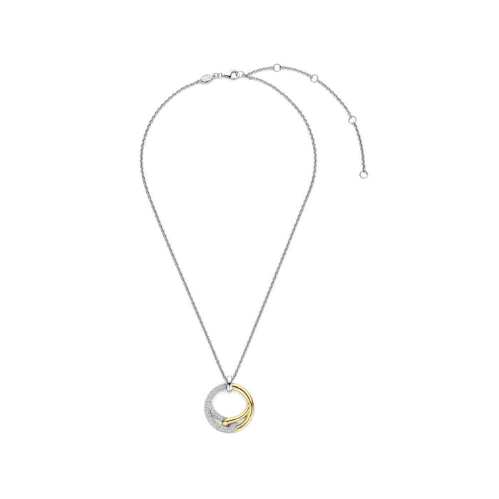 Ti Sento 'Ribbons' Sterling Silver & Gold Plated Necklace 34107ZY - Jewellery - Ti Sento - Bumbletree