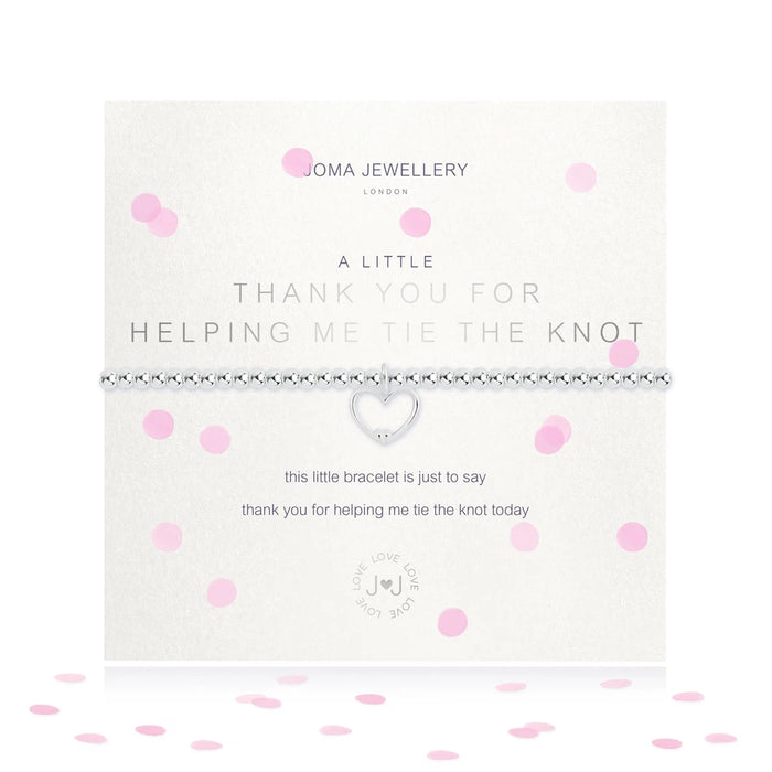 Joma Jewellery A Little 'Thank You For Helping Me Tie The Knot' Bracelet - Jewellery - Joma Jewellery - Bumbletree