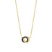 Ti Sento 'Interlocking Rings' Sterling Silver & Gold Plated Necklace 3915BY - Jewellery - Ti Sento - Bumbletree