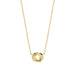 Ti Sento 'Interlocking Rings' Sterling Silver & Gold Plated Necklace 3915BY - Jewellery - Ti Sento - Bumbletree