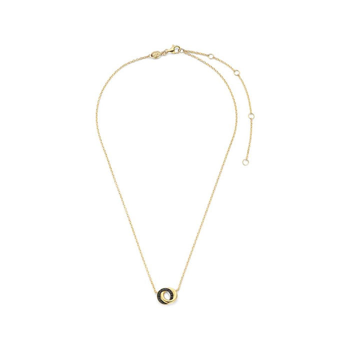 Ti Sento 'Interlocking Rings' Sterling Silver & Gold Plated Necklace 3915BY - Jewellery - Ti Sento - Bumbletree
