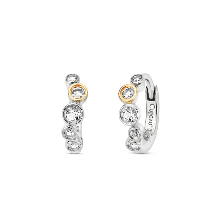Clogau Celebration Sterling Silver Huggie Hoop Earrings - Jewellery - Clogau - Bumbletree