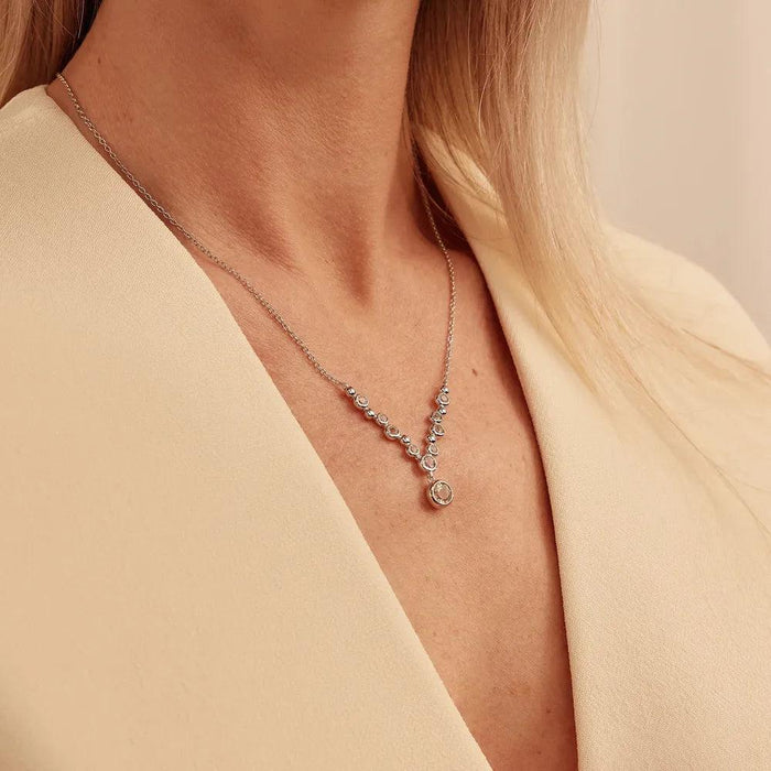 Clogau Celebration Sterling Silver Drop Necklace - Jewellery - Clogau - Bumbletree