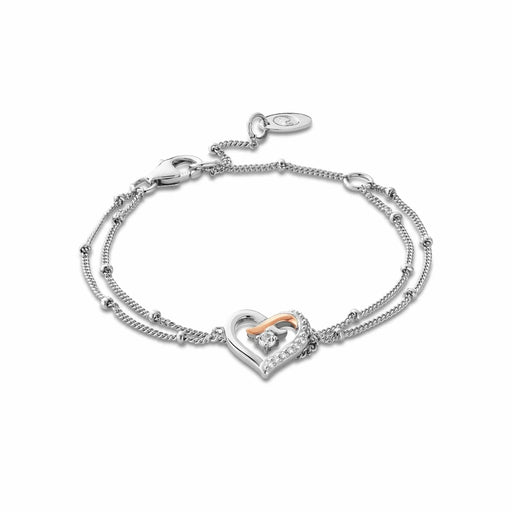 Clogau Kiss Silver Double Chain Bracelet - Jewellery - Clogau - Bumbletree