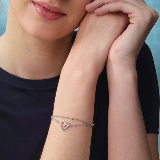 Clogau Kiss Silver Double Chain Bracelet - Jewellery - Clogau - Bumbletree